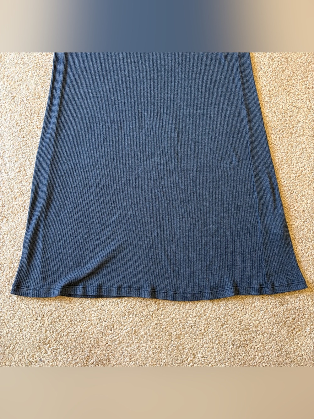James Perse Standard Maxi Skirt Ribbed Knit Lounge Minimalist USA Sz 4 EUC - Picture 4 of 14